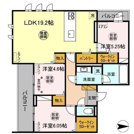 アピシウスの物件間取画像